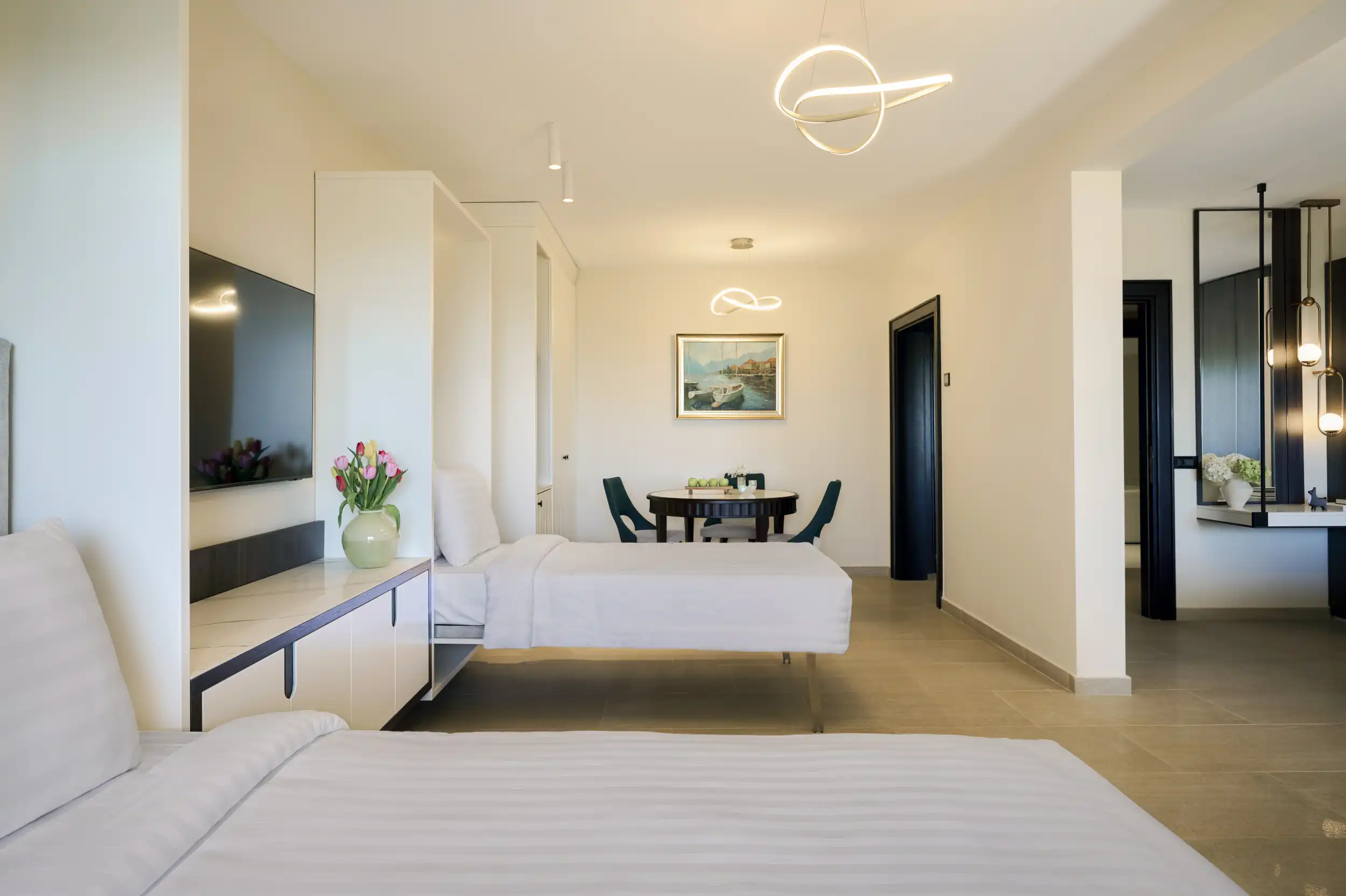 One-Bedroom-Suite-Extra-Beds-inside-view